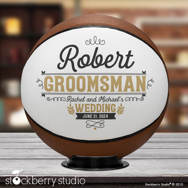 Groomsmen Basketball Custom Proposal Personalized Gift