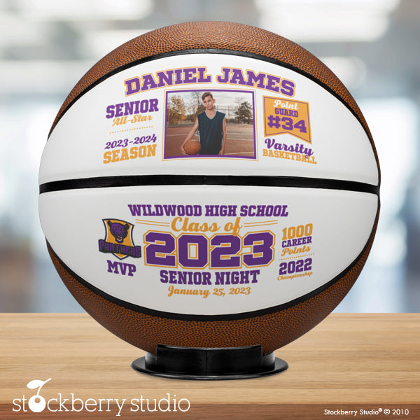 Photo Basketball Award Senior Night Keepsake Gift Personalized