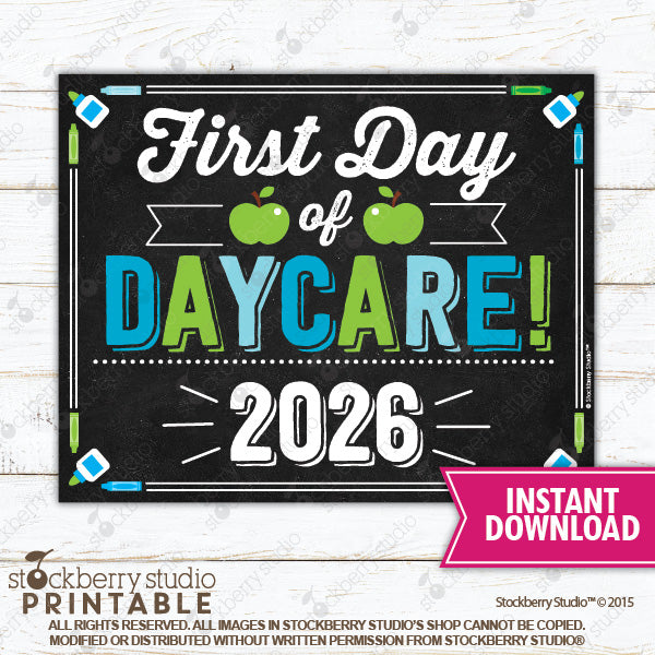 First Day of Preschool Sign (Boy) - Any Grade