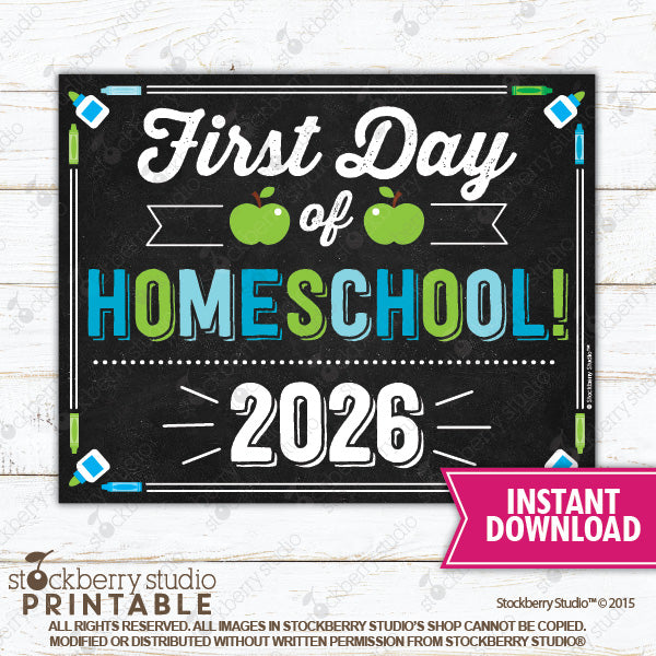 First Day of Preschool Sign (Boy) - Any Grade