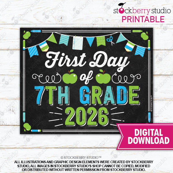 First Day of Preschool Sign (Boy) - Any Grade