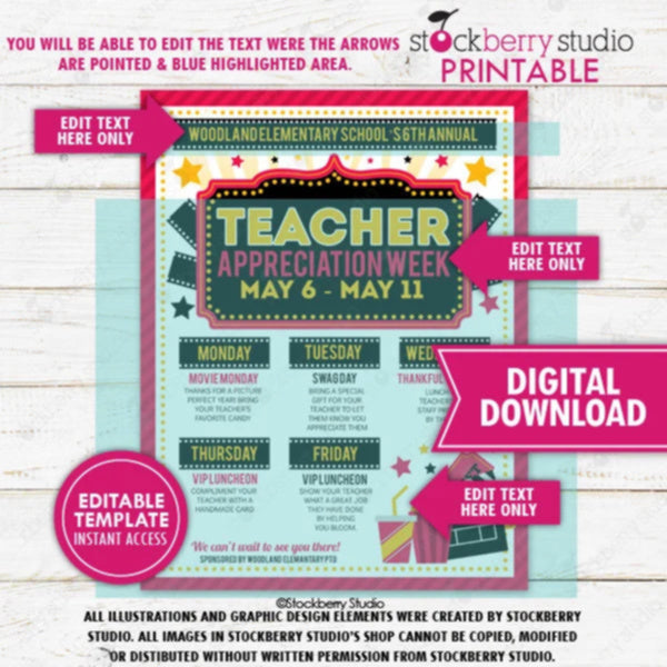 Hollywood Movie Teacher Appreciation Week