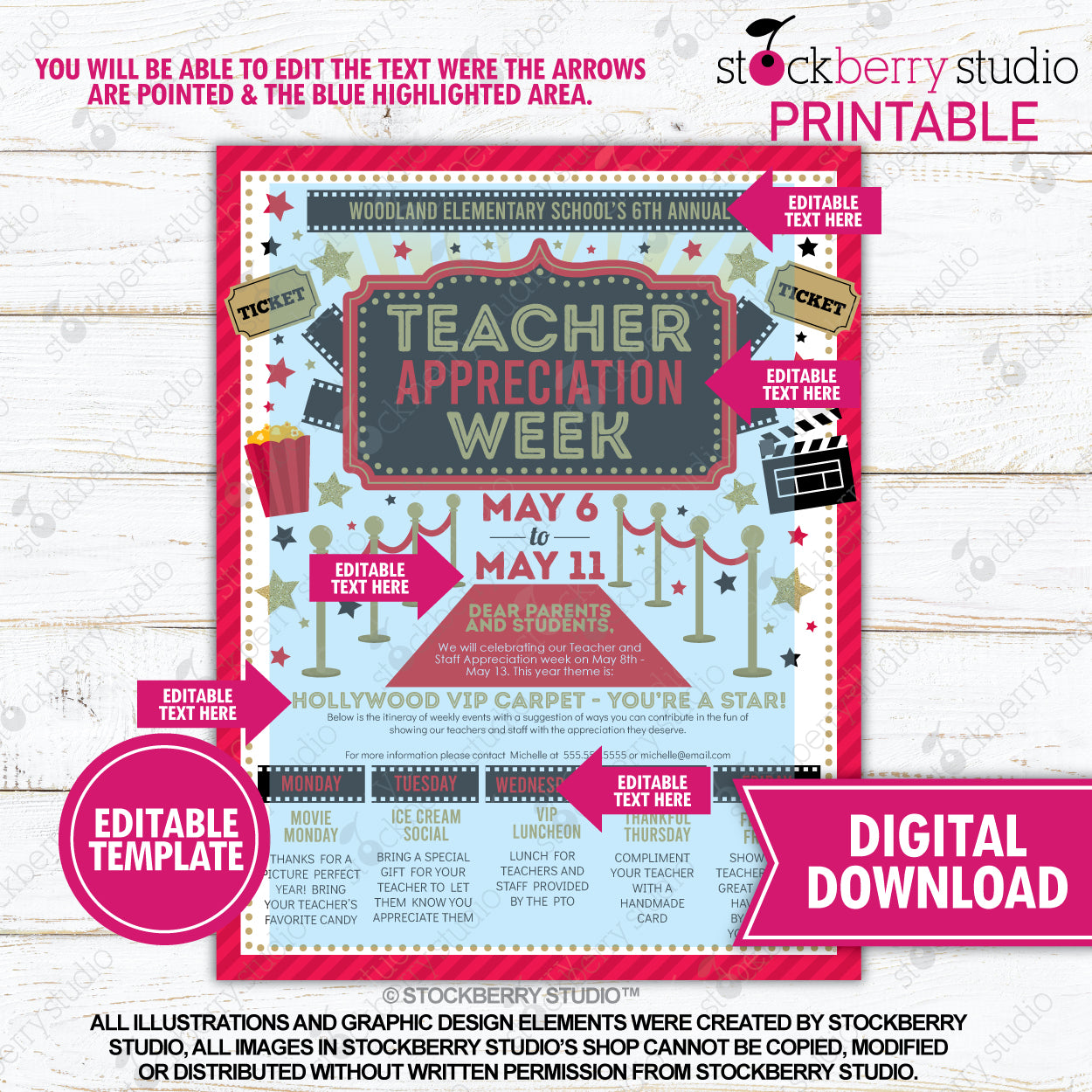 Hollywood Movie Teacher Appreciation Week