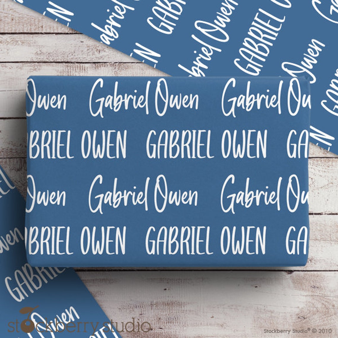 Personalized Name Wrapping Paper for Kids