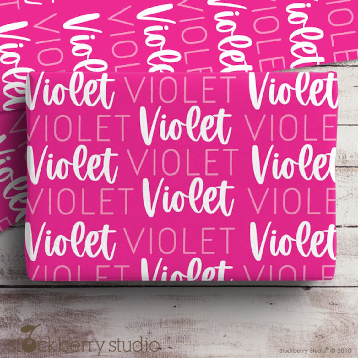Name Wrapping Paper Personalized Kids Birthday Gift for Boys & Girls