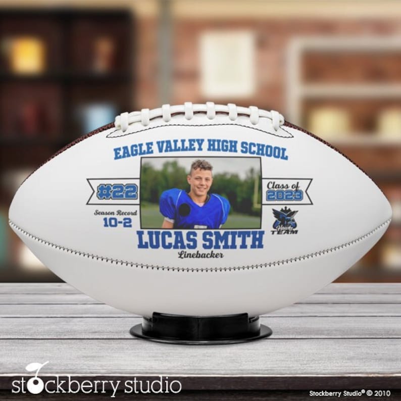 Football Personalized Custom Photo Ball Coach Gift