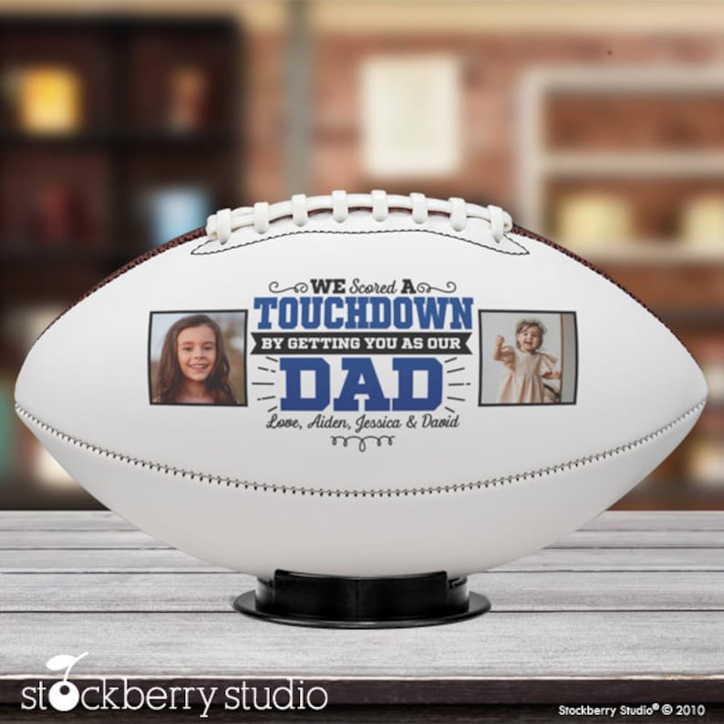 Dad Football from Daughter Son Kids Personalized