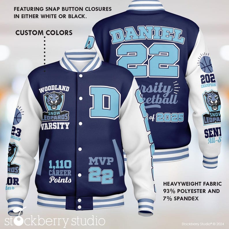 Custom Varsity Letterman Men's Jacket Women's Bomber