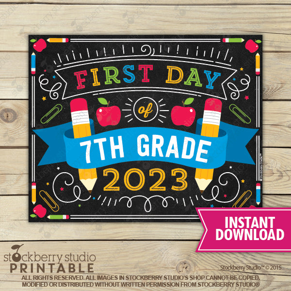 First Day of Preschool Sign - Any Grade