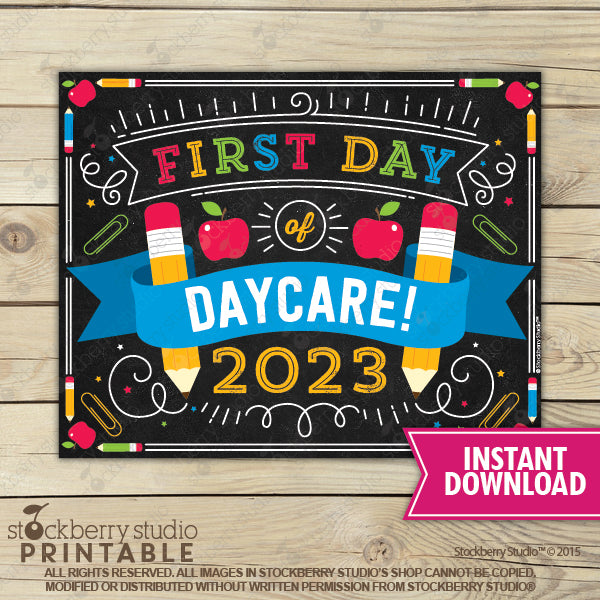 First Day of Preschool Sign - Any Grade