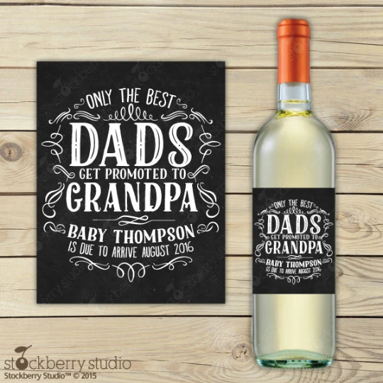 The Best Friends Get Promoted to Aunt Pregnancy Announcement Printable Wine Label Gift
