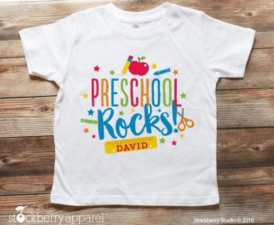 Preschool Rocks Shirt - Stockberry Studio