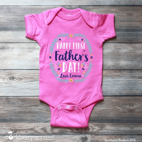 Happy 1st Fathers Day Gift - Stockberry Studio