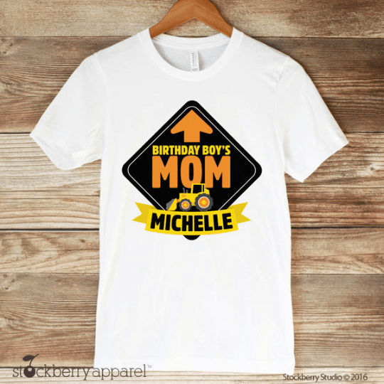 Construction Dad of the Birthday Boy Shirt - Stockberry Studio