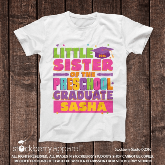Little Brother of the Preschool Graduate Shirt - Stockberry Studio