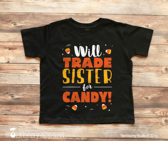 Will Trade Brother for Candy Halloween Shirt - Stockberry Studio