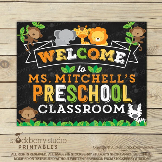 Classroom Welcome Sign