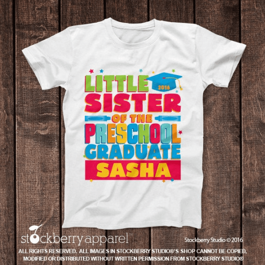 Little Brother of the Preschool Graduate Shirt - Stockberry Studio