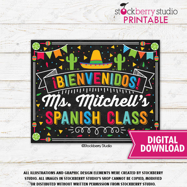 Classroom Welcome Sign