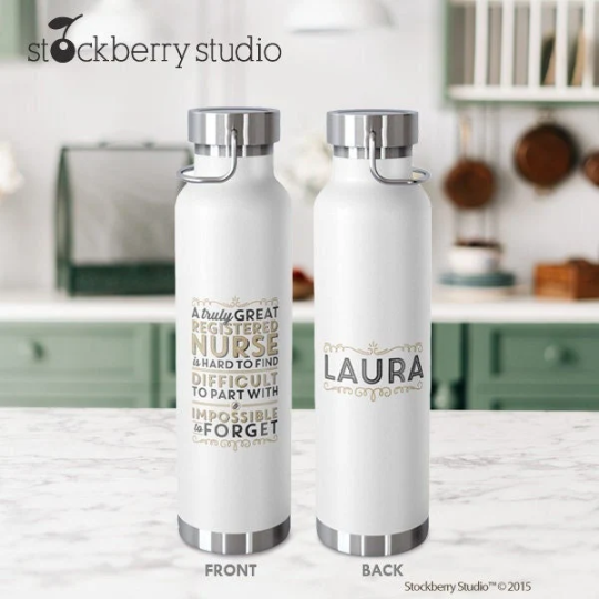 Registered Nurse Vacuum Insulated Steel Water Bottle