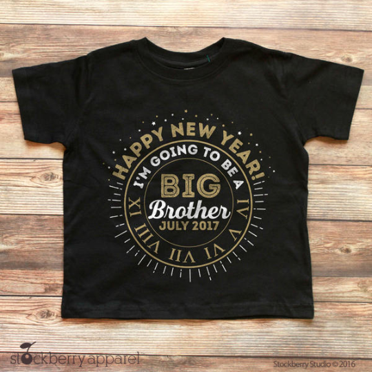 New Years Pregnancy Announcement Shirt