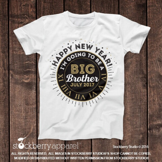 New Years Pregnancy Announcement Shirt