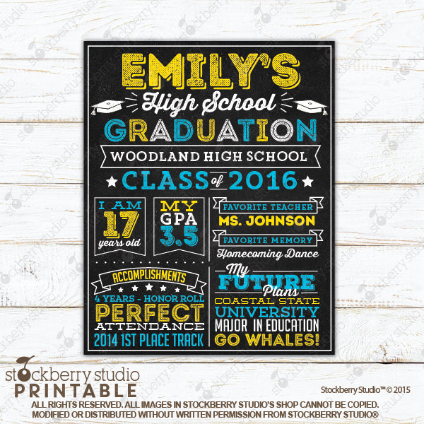 High School Graduation Sign