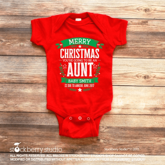Christmas Pregnancy Announcement to Grandparents - Stockberry Studio
