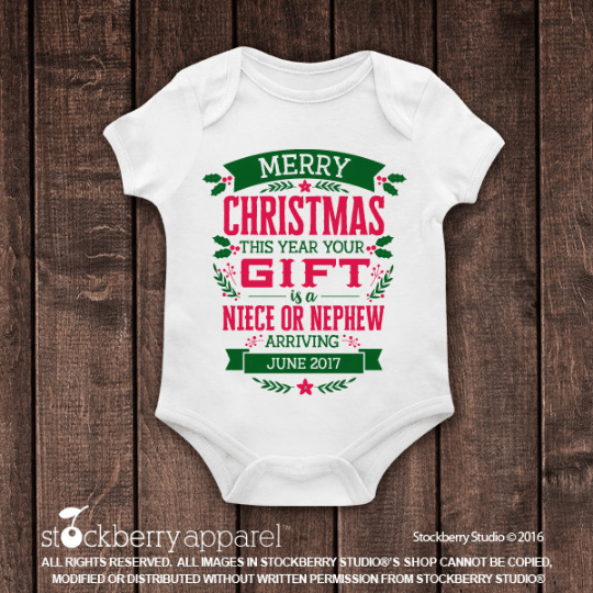 Christmas Pregnancy Announcement to Grandparents - Stockberry Studio