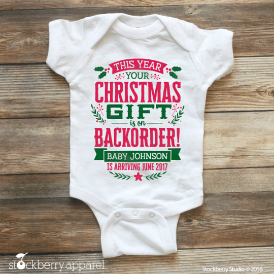 Christmas Pregnancy Announcement to Grandparents - Stockberry Studio