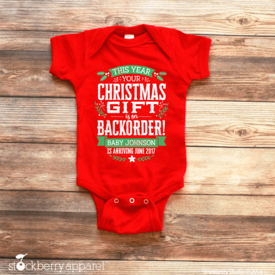 Christmas Pregnancy Announcement to Grandparents - Stockberry Studio