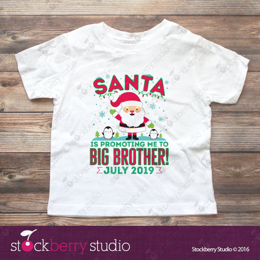 Christmas Big Brother Pregnancy Announcement Shirt