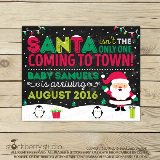 Christmas Big Brother Announcement Chalkboard Sign