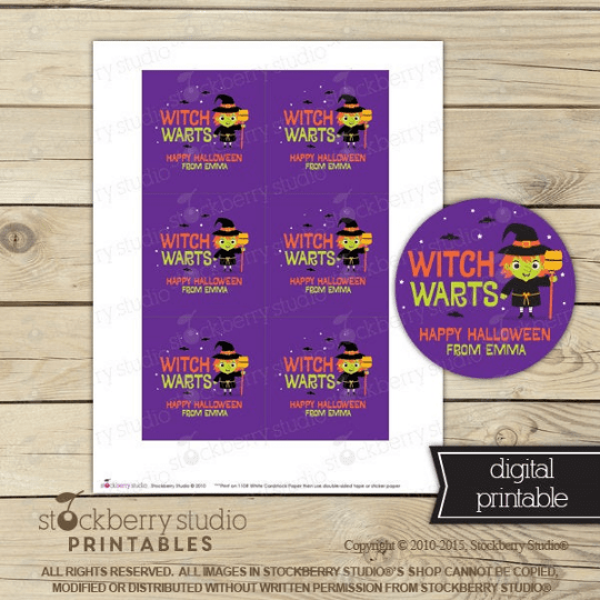 Halloween Favor Tags - Printable - Stockberry Studio