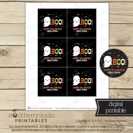 Halloween Favor Tags - Printable - Stockberry Studio