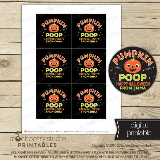 Halloween Favor Tags - Printable - Stockberry Studio