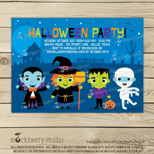 Halloween Party Invitation - Stockberry Studio