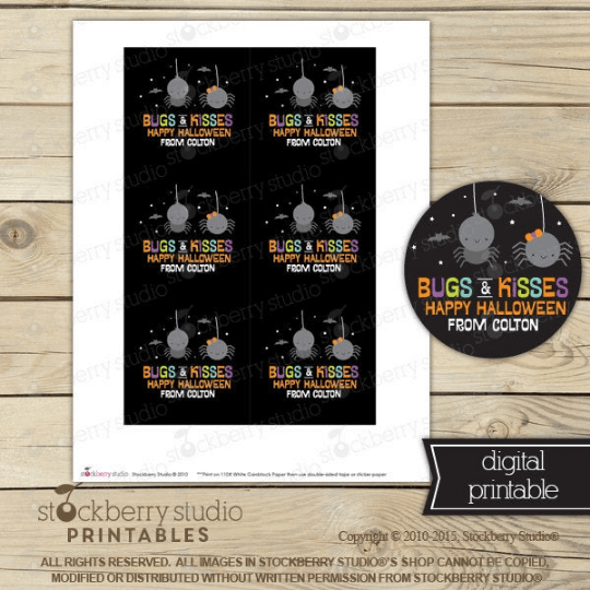 Halloween Favor Tags - Printable - Stockberry Studio