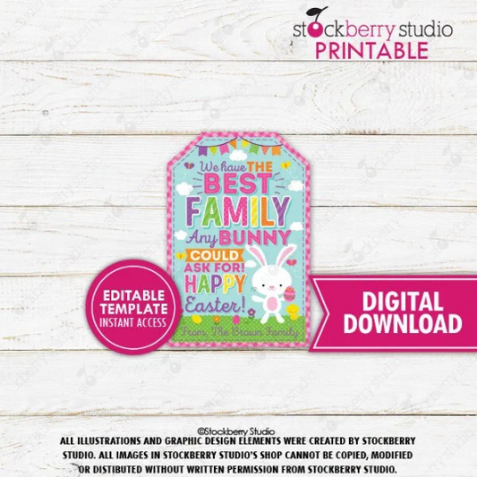 Easter Family Gift Tag