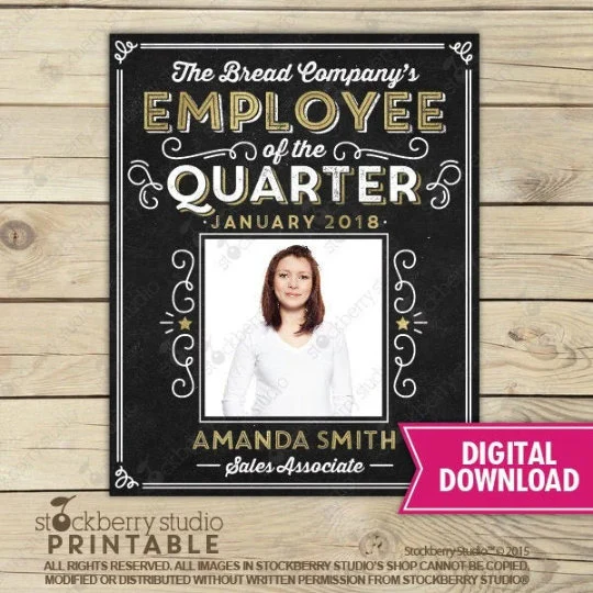 Employee of the Month Sign