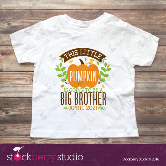 Fall Big Brother Pregnancy Announcement Shirt