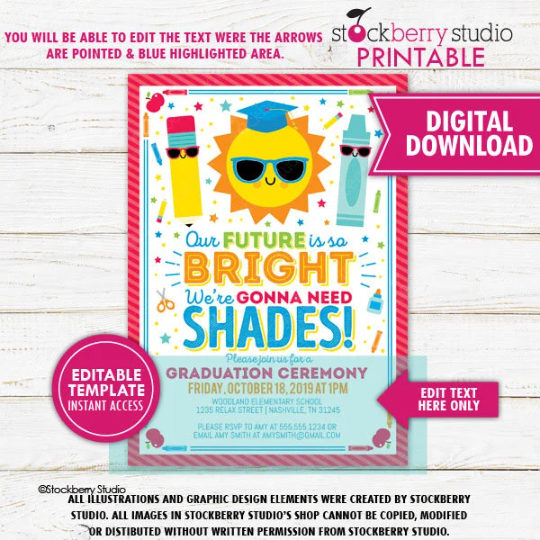 Kindergarten Graduation Invitation