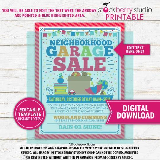Garage Sale Flyer