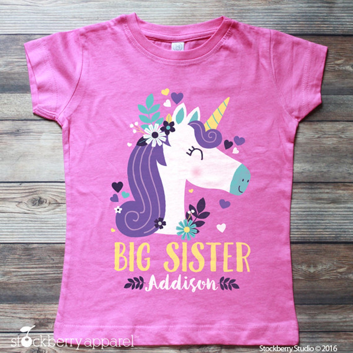 Unicorn Big Sister Shirt