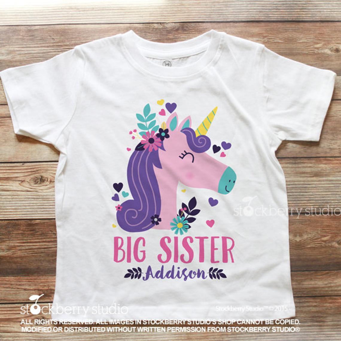 Unicorn Big Sister Shirt