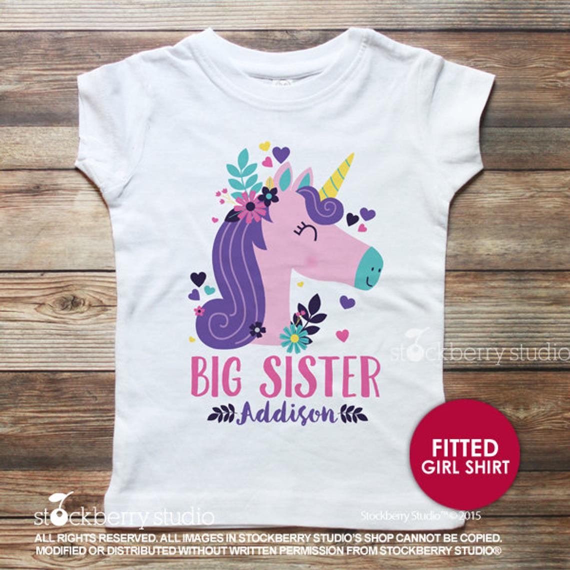 Unicorn Big Sister Shirt