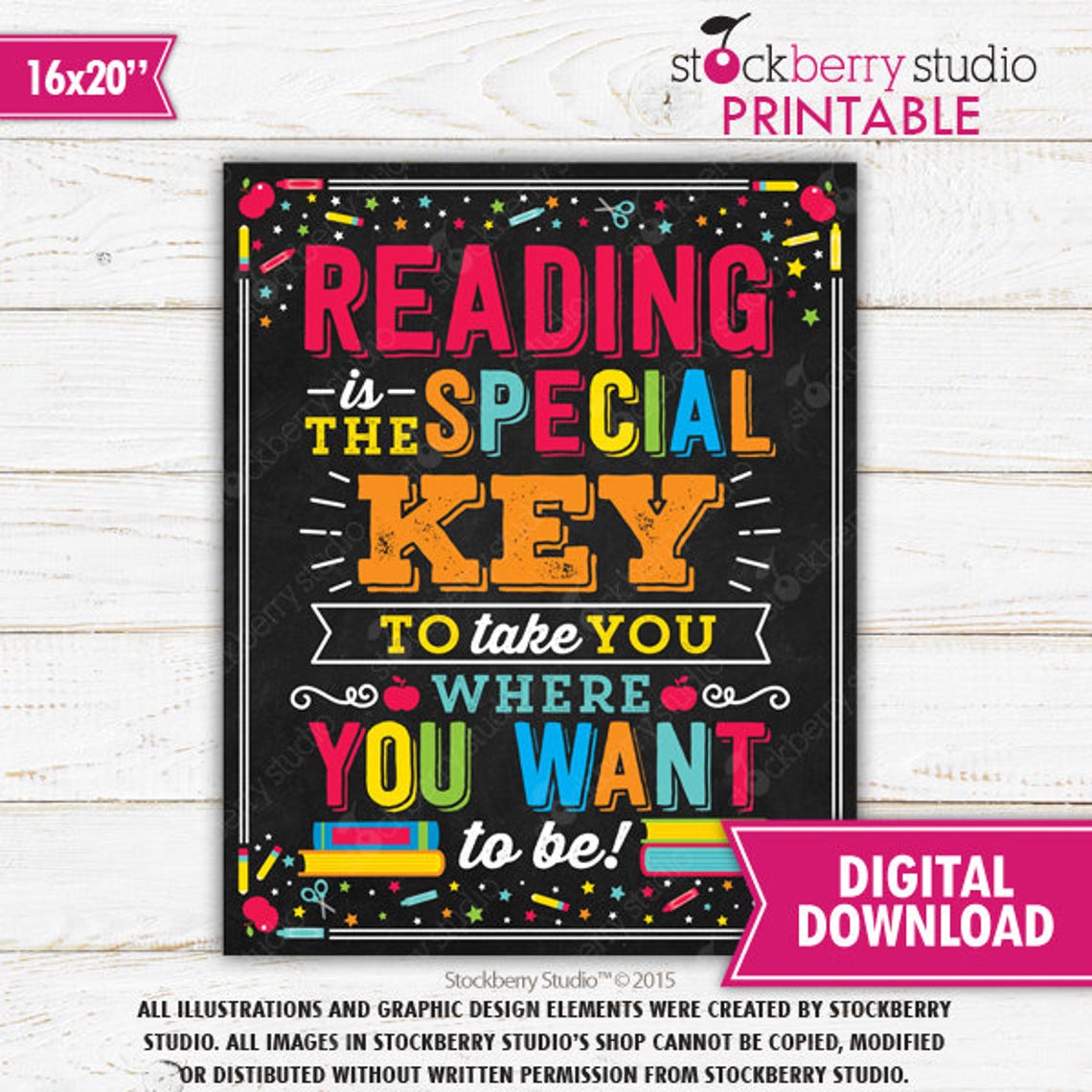 Reading is Special Classroom Sign