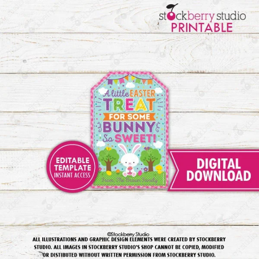 Easter Basket Treat Gift Tag