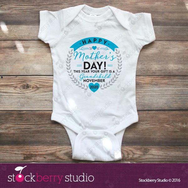 Happy Mothers Day Pregnancy Announcement - Stockberry Studio