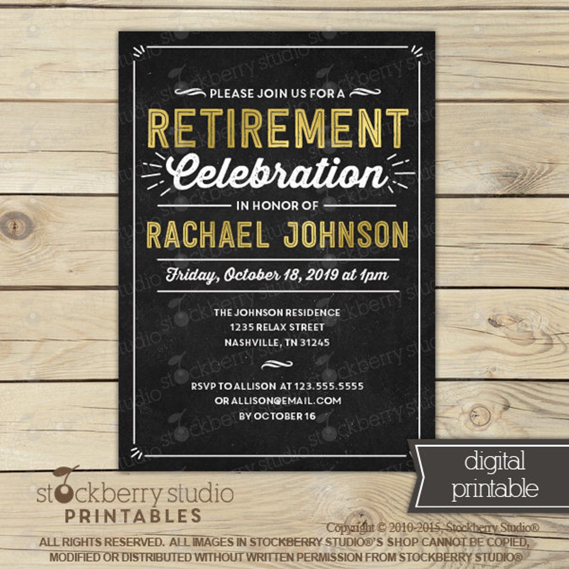 Retirement Party Invitation